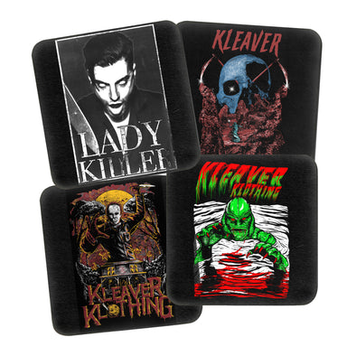 4 Pack of Coasters (Lady Killer, Black Lagoon, Tomb Sucker & Halloween)