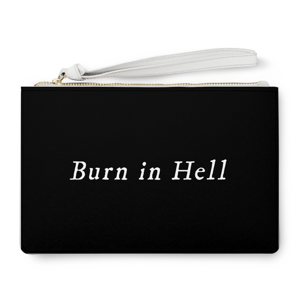 Burn In Hell Clutch Bag