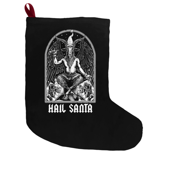 Hail Santa Baphomet Stocking